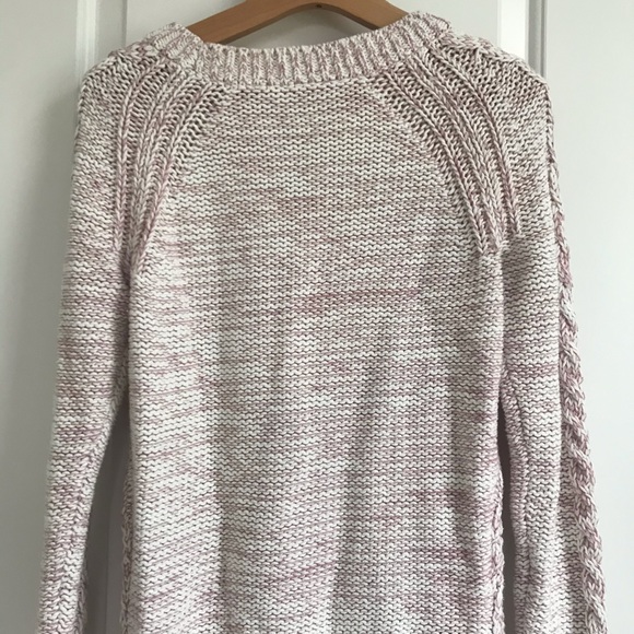 GAP White and Pink Chunky Knit Sweater - Picture 3 of 5